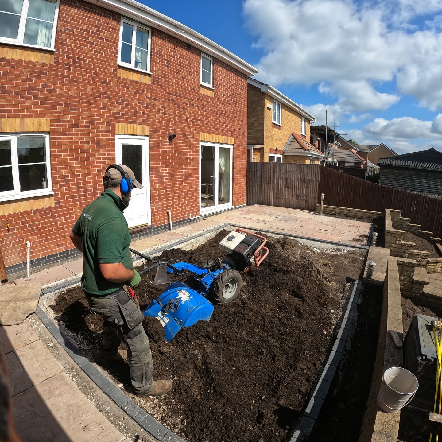 Rotovating for a new lawn