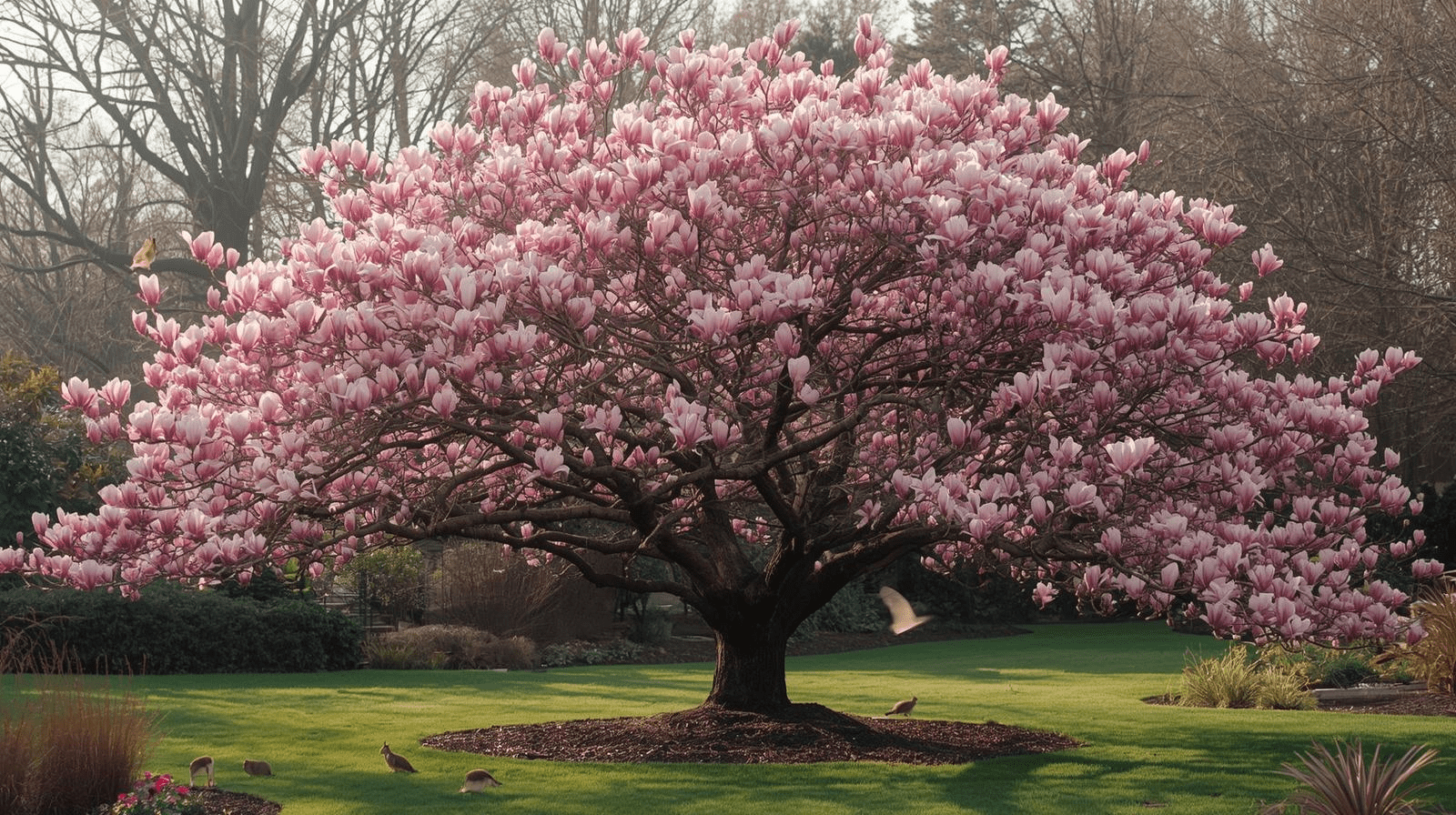 woodland established garden